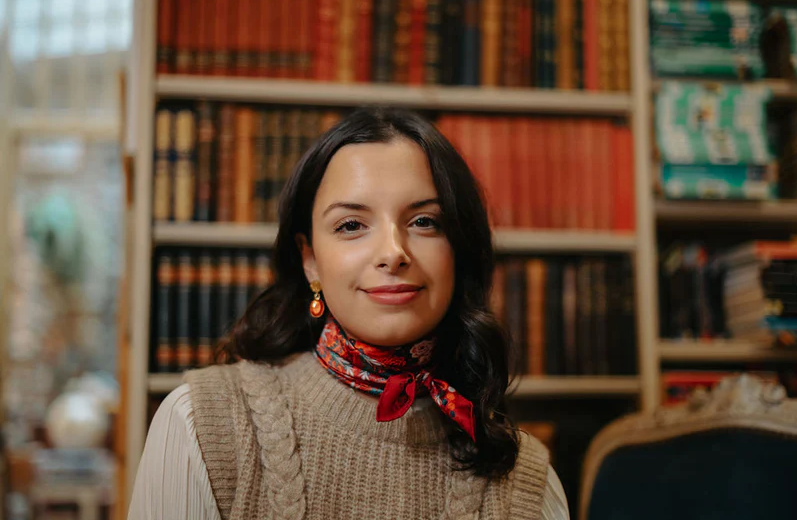 Hypnotic Circles Mini Silk Square