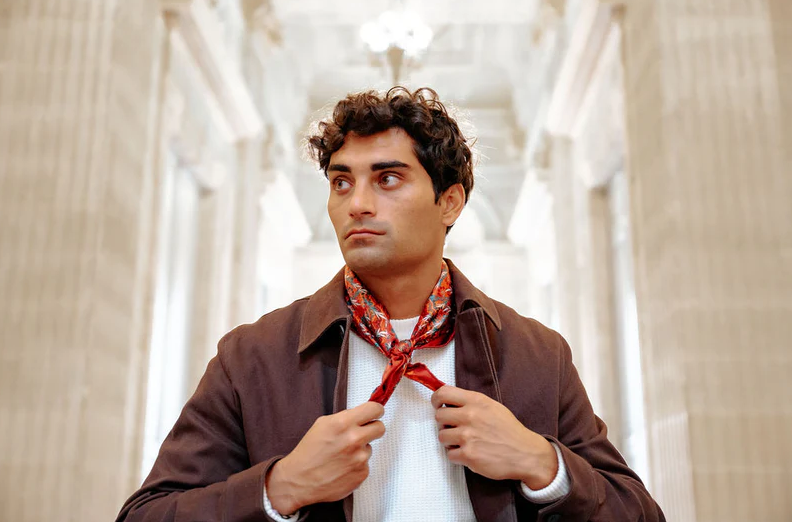 Hypnotic Circles Mini Silk Square