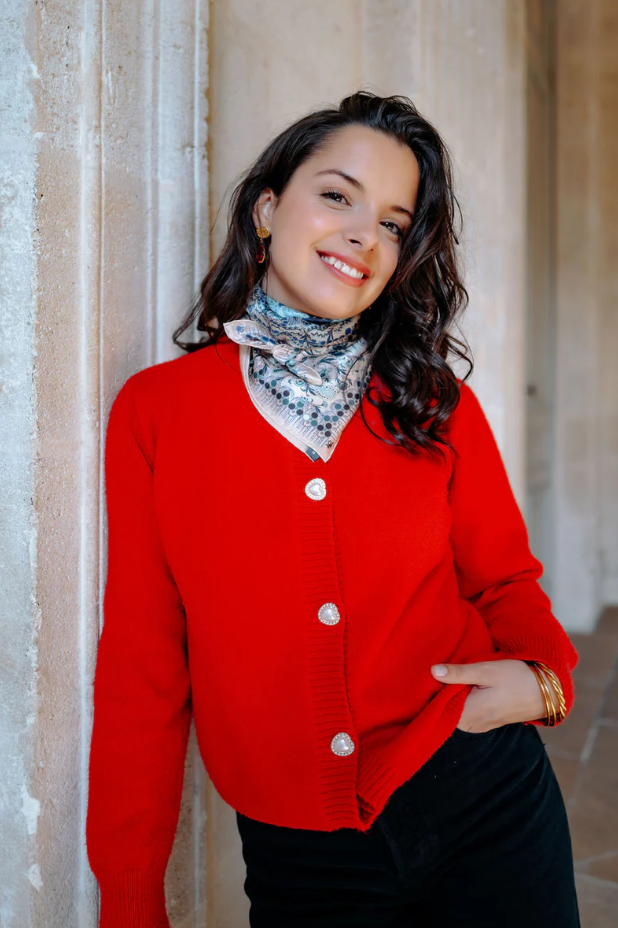 Hypnotic Circles Mini Silk Square