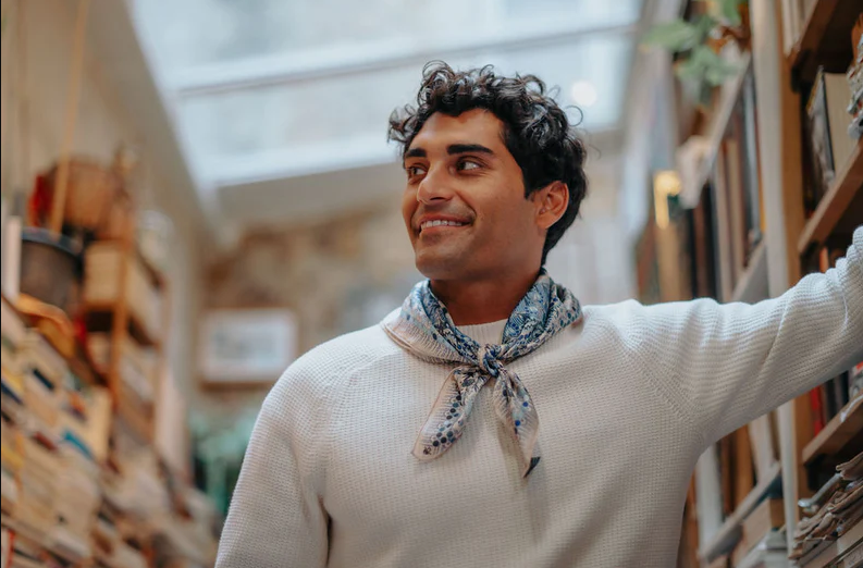 Hypnotic Circles Mini Silk Square