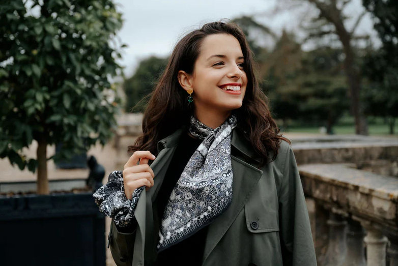 Hypnotic Circles Mini Silk Square