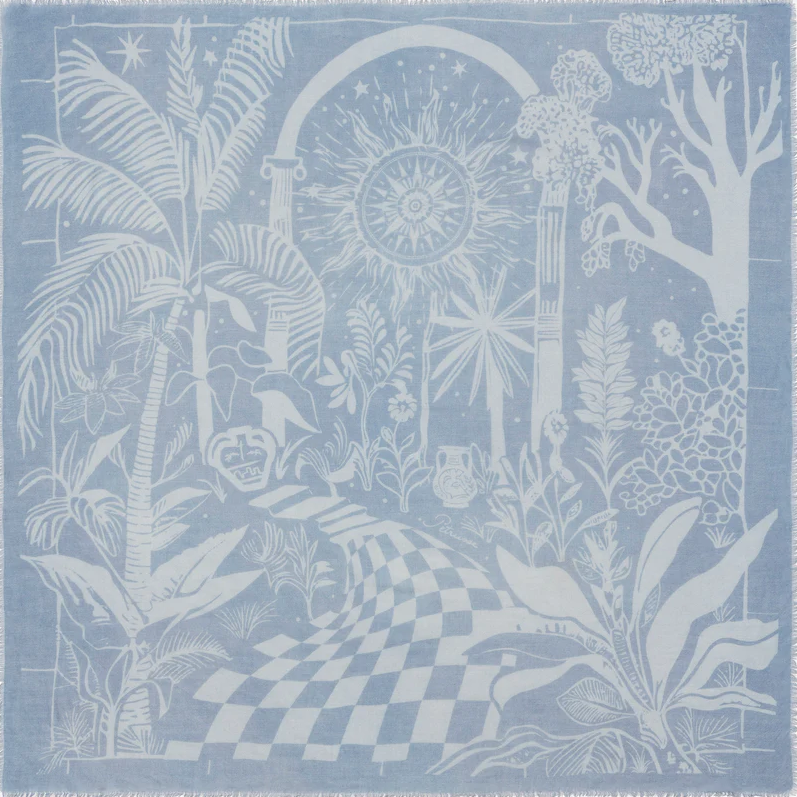 Mediterranean Whisper Cashmere Scarf