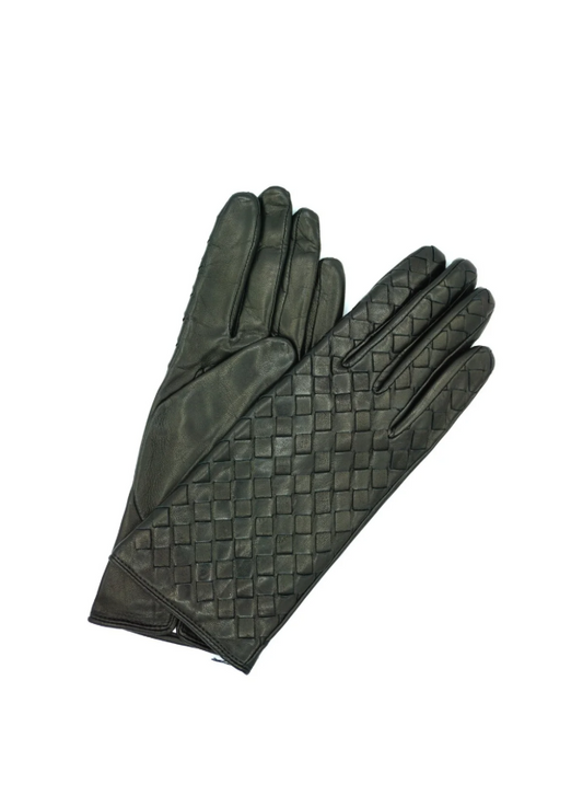 Bottega Style Leather Gloves