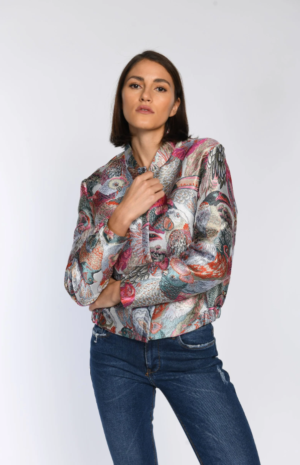 Love Birds Tapestry Blouson Jacket