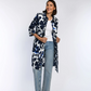Ink-Dyed Floral Cotton Shirt Dress