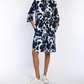 Ink-Dyed Floral Cotton Shirt Dress