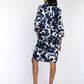 Ink-Dyed Floral Cotton Shirt Dress