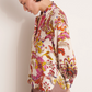 Floral Twill Single Button Blouse