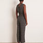 Stretch Crepe Geometric Jumpsuit