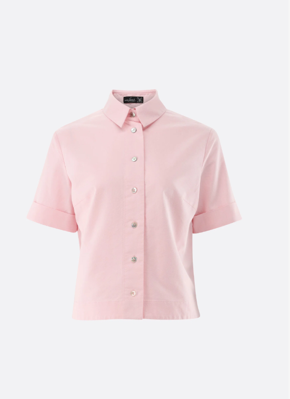 Organic Oxford Short Sleeve Blouse