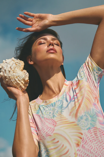 Pastel Seashells Cotton Tee