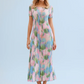 Pastel Rainbow Plisse Dress