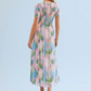 Pastel Rainbow Plisse Dress