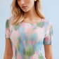 Pastel Rainbow Plisse Dress