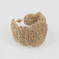 7 Crochet Disc Silver Bracelet