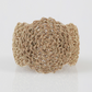 7 Crochet Disc Silver Bracelet