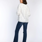 Floral Applique Cotton Tunic Blouse
