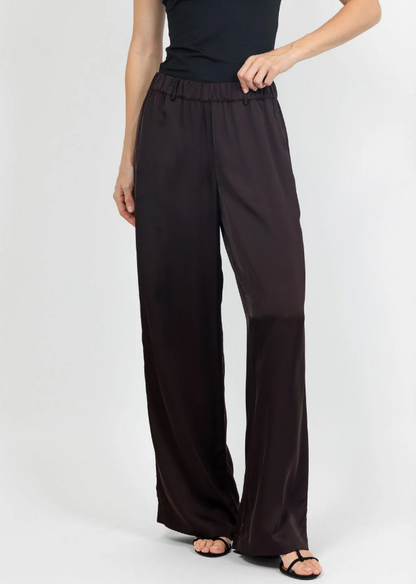 Silky Wide Leg Palazzo Pant