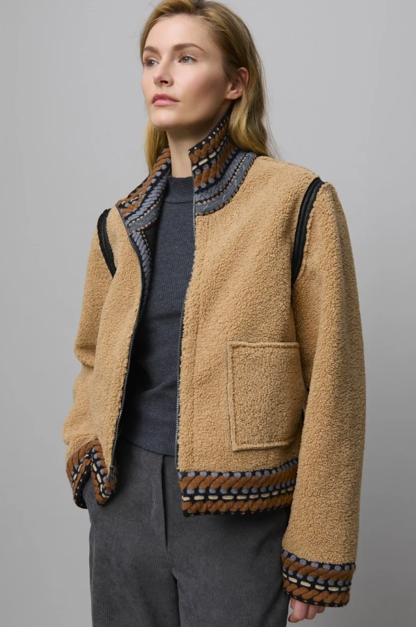 Reversible Shearling-Suede Funky Jacket