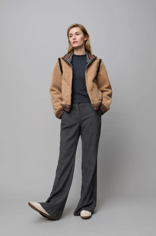 Reversible Shearling-Suede Funky Jacket