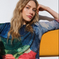 Watercolour Abstract Cashmere Blend Sweater