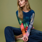 Watercolour Abstract Cashmere Blend Sweater