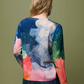 Watercolour Abstract Cashmere Blend Sweater