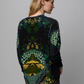 Kaleidascope Jungle Oversized Cashmere Blend Sweater