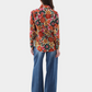 Floral Lagoon Fine Poplin Blouse