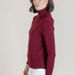 Cashmere & Wool Ribbed Neck Sweater