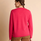 Cashmere Side-Braided V-Neck Sweater