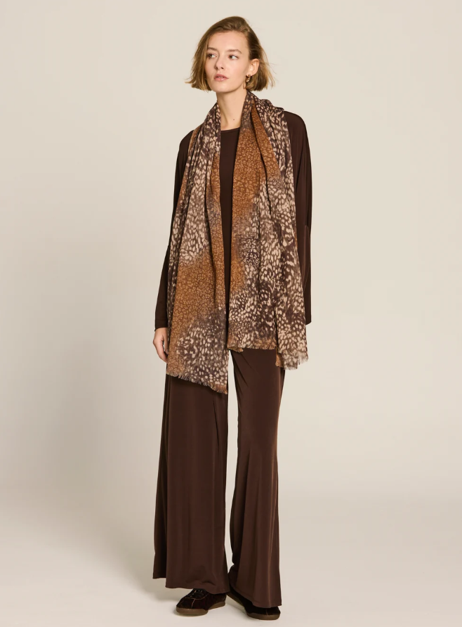 Python Speckled Wool Scarf