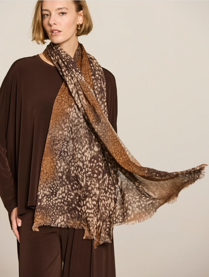 Python Speckled Wool Scarf