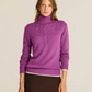Cable-Detailed Roll-Neck Sweater