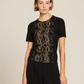 Python Speckled Crew Neck Top