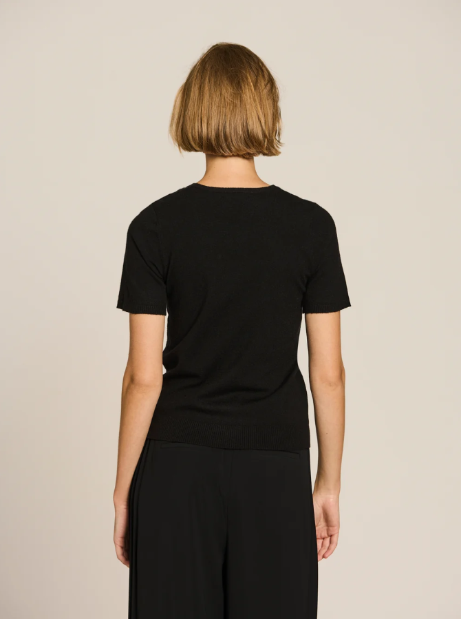 Python Speckled Crew Neck Top