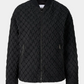 Chevron Textured Bomber Jacket