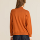 Finely Ribbed Mock Neck Sweater