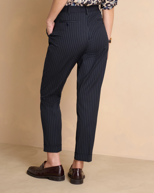 Pin-Stripe Pull-On Trousers