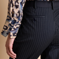 Pin-Stripe Pull-On Trousers