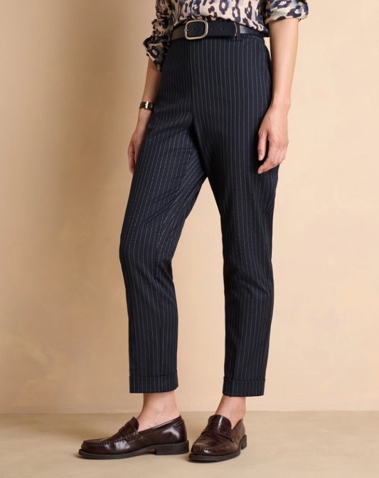 Pin-Stripe Pull-On Trousers