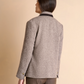 Chevron Wool Blazer w. Stand-up Collar