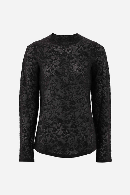 Ultra-Fine Wool Lace Top