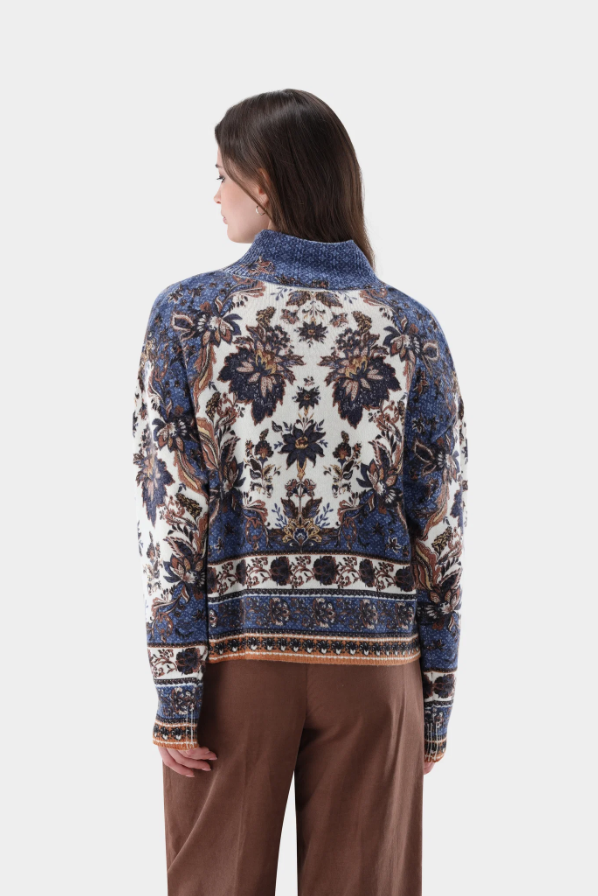 Baroque Paisley Wool Sweater