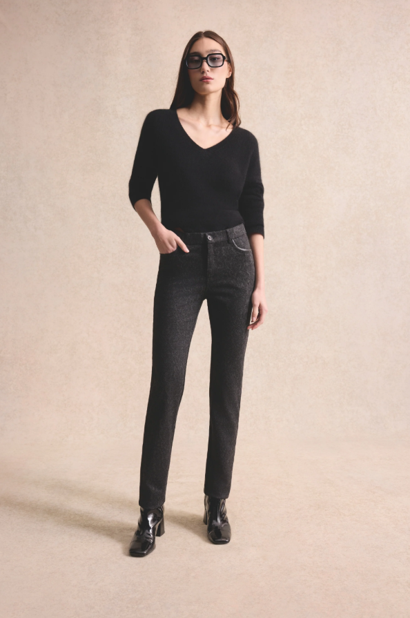 Textured Bedazzled Fleece Slip Pants