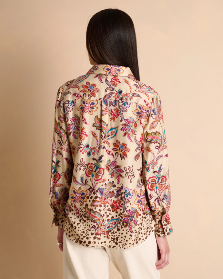 Floral Paisley Twill Blouse