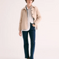 Boiled Wool A-Line Buttoned Jacket