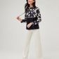 Flower Power Speckled Pullover