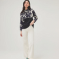 Flower Power Speckled Pullover