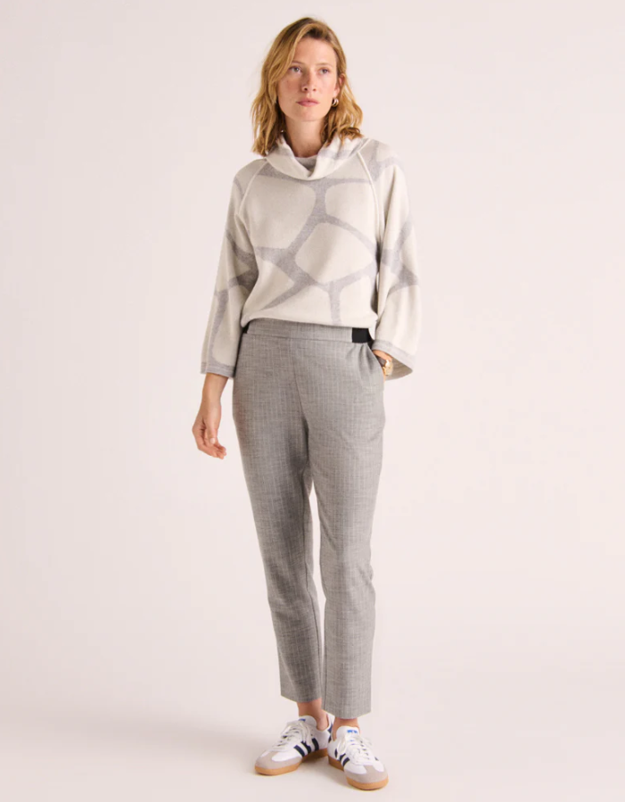 Pin-Stripe Pull-On Trousers